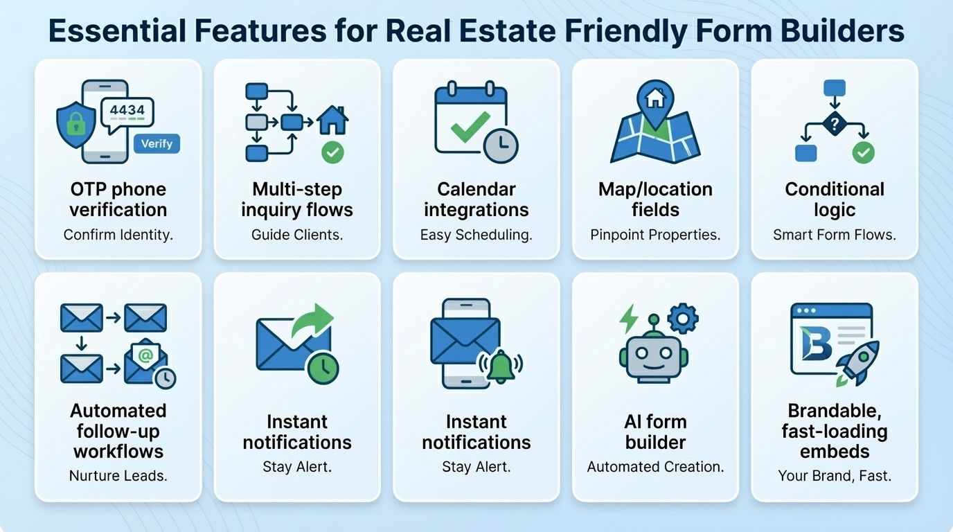 Essential Features for Real Estate Friendly Form Builders