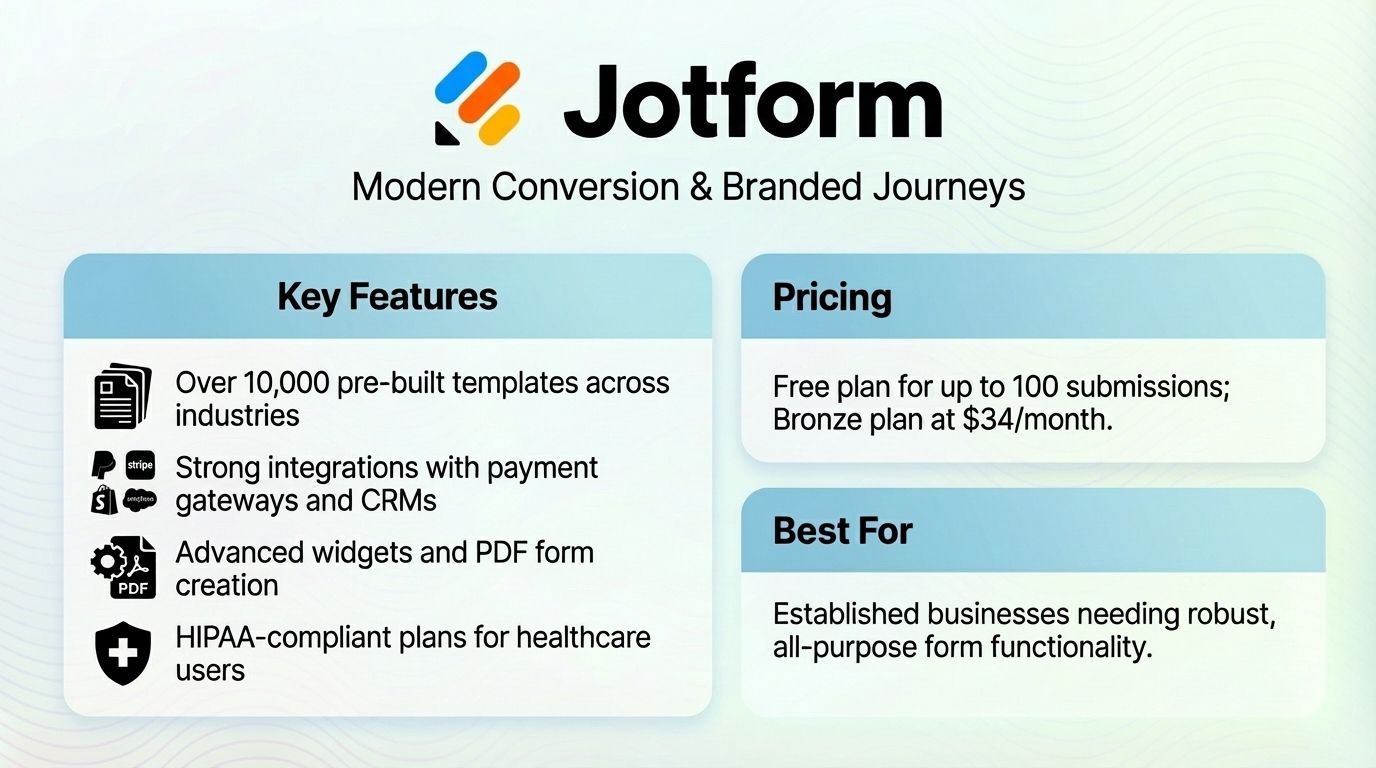 Jotform features