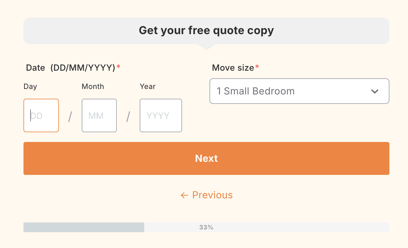 Multi-Step Form Design