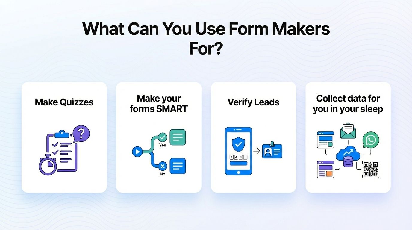What can you use form makers for
