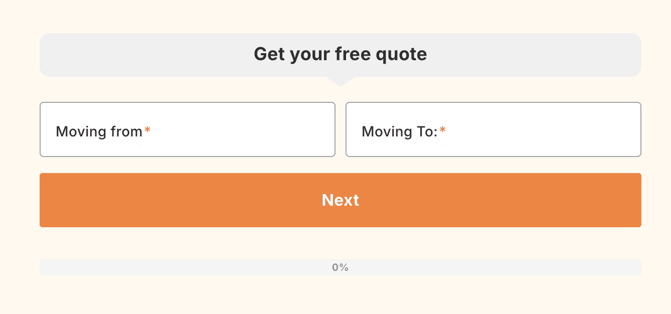 Zip code form builder
