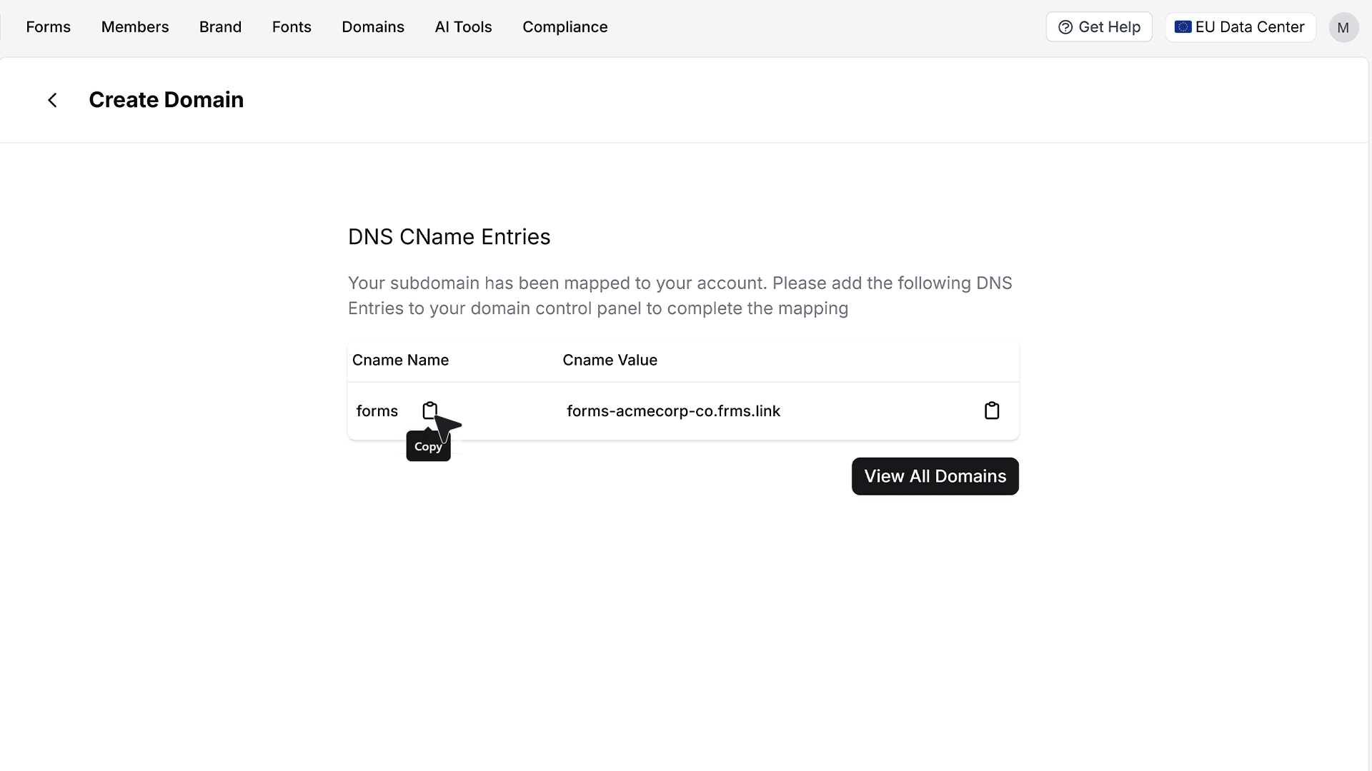 connecting-your-domain-in-makeForms-5.gif