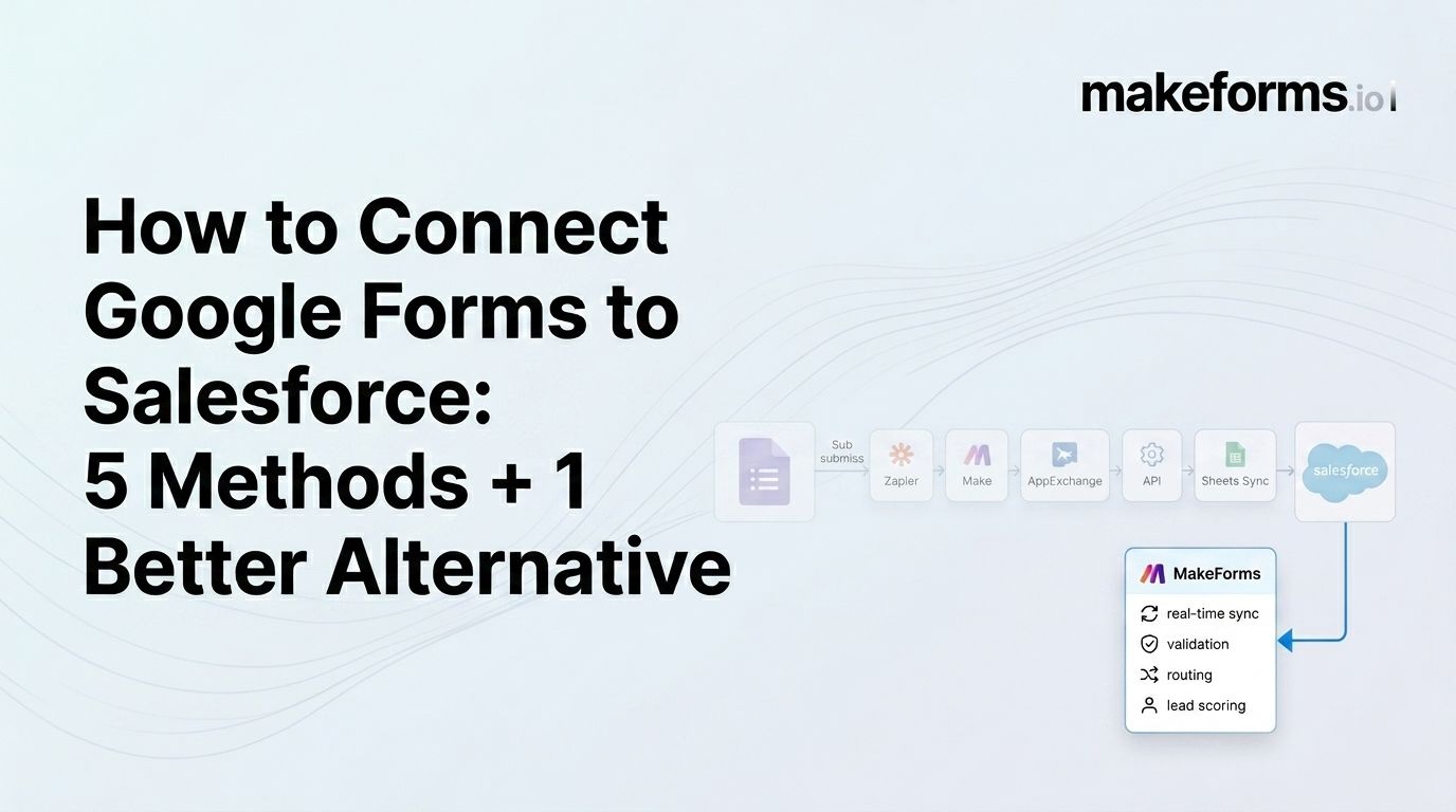 How to Connect Google Forms to Salesforce: 5 Methods + 1 Better Alternative