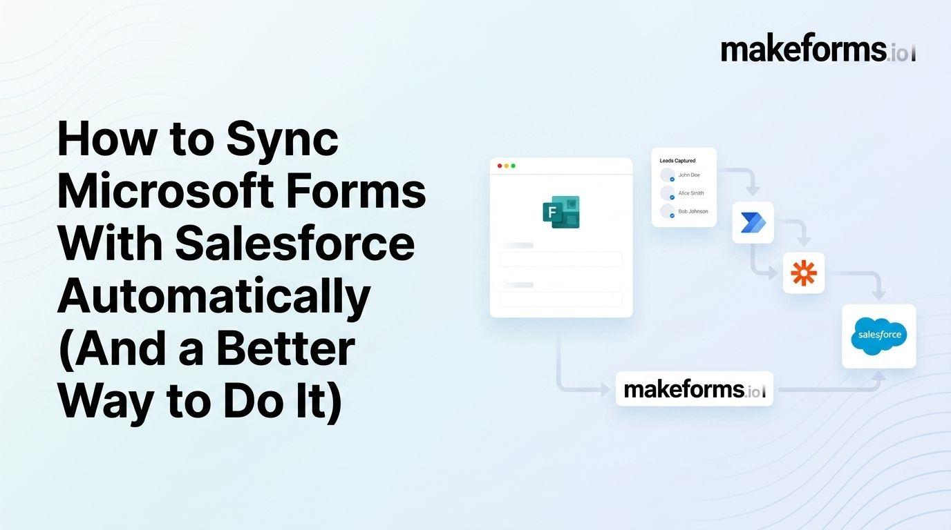 How to Sync Microsoft Forms With Salesforce Automatically (And a Better Way to Do It)