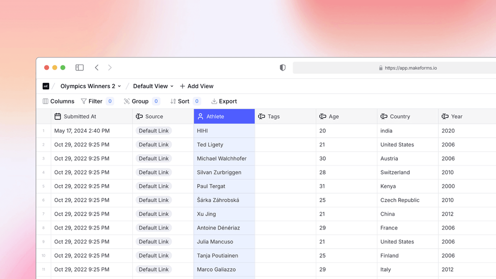 MakeForms 2.0: Spreadsheet Interface & Team Collaboration