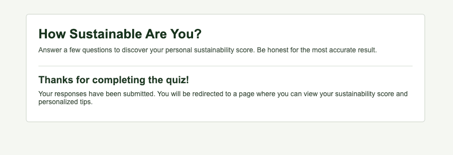 sustainability score